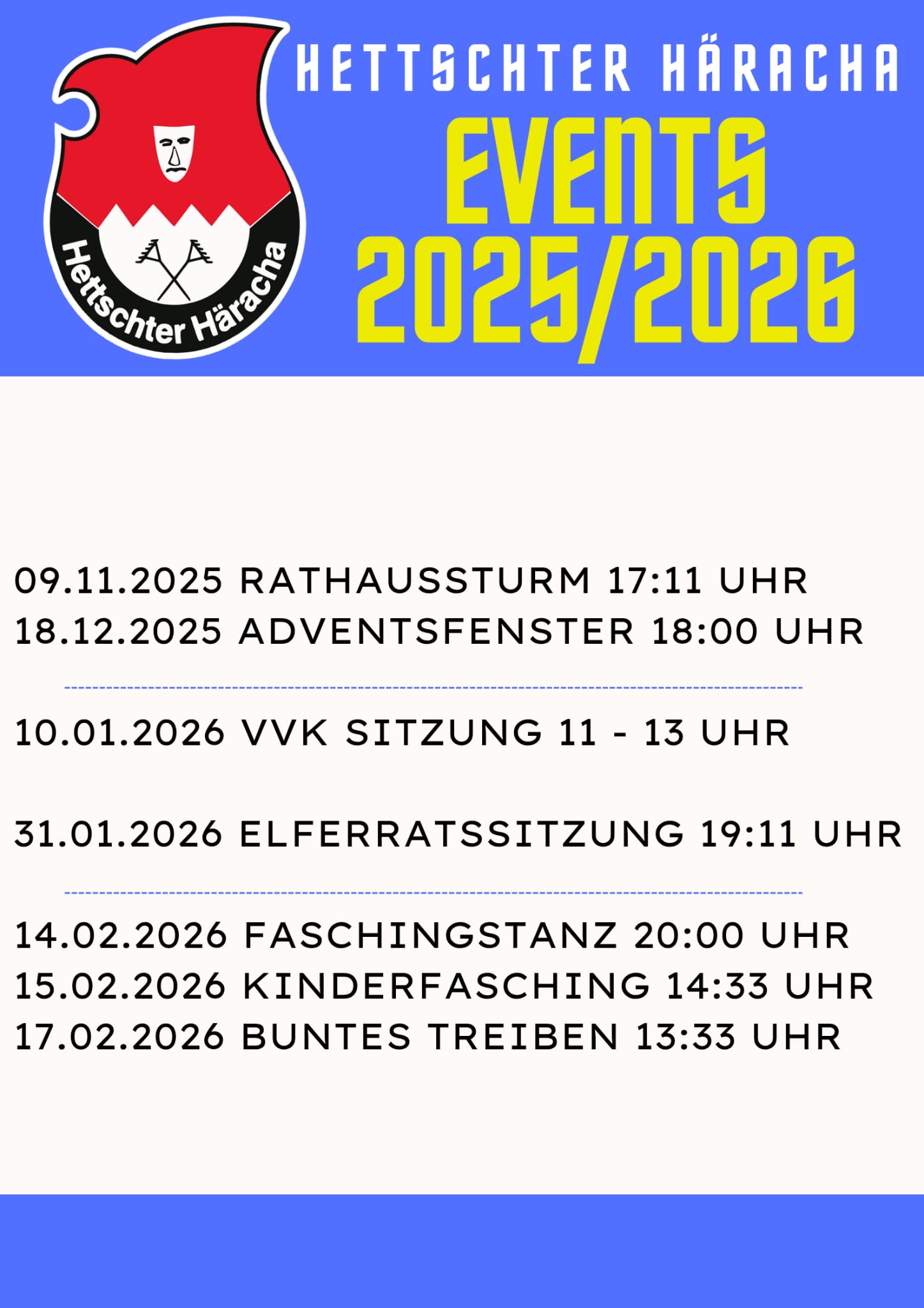 kommende Veranstaltungen